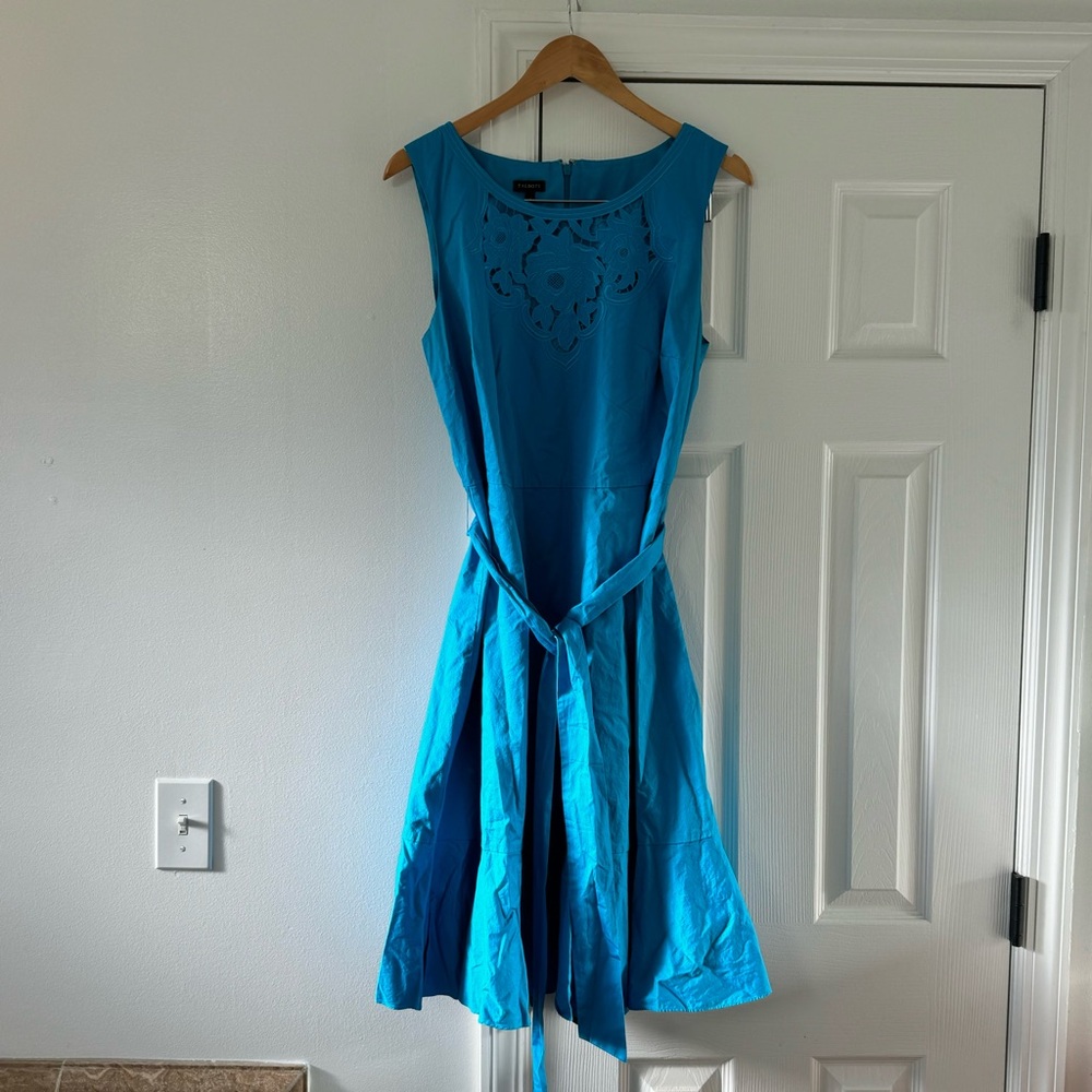 Talbots Blue Dress Sz 14